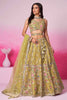 Adorable Mustard Sequins Silk Wedding Wear Lehenga Choli With Dupatta