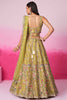 Adorable Mustard Sequins Silk Wedding Wear Lehenga Choli With Dupatta