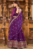 Glamorous Purple Sequins Georgette Navratri Wear Lehenga Choli