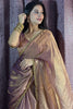 Gorgeous Rose Gold Hand Work Event Wear Saree With Blouse