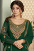 Wonderful Green Zari Embroidered Silk Festival Wear Lehenga With Suit