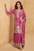 Alluring Pink Zari Embroidered Chinon Eid Special Palazzo Suit