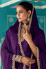 Wonderful Purple Heavy Border Work Tissue Silk Wedding Wear Saree