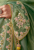 Fantastic Light Green Heavy Border Work Tissue Silk Saree With Blouse