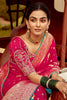 Incredible Pink Zari Weaving Dola Silk Wedding Saree With Blouse