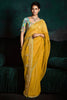 Exquisite Yellow Embroidered Silk Haldi Wear Saree With Blouse