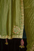 Bewitching Olive Green Tissue Silk Festival Wear Saree With Blouse