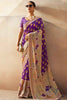 Fabulous Purple Paithani Border Georgette Festival Wear Saree