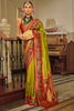 Winning Light Green Zari Weaving Banarasi Silk Mehendi Wear Saree