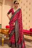 Alluring Pink Digital Printed Silk Event Wear Saree With Blouse