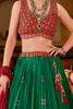 Startling Green Zari Weaving Silk Wedding Lehenga Choli With Dupatta