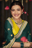 Phenomenal Green Embroidered Silk Mehendi Wear Saree With Blouse