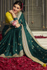 Phenomenal Green Embroidered Silk Mehendi Wear Saree With Blouse