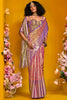 Fantastic Pink Zari Weaving Silk Event Wear Saree With Blouse
