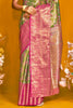 Fantastic Light Green Zari Weaving Silk Traditional Saree With Blouse