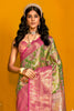 Fantastic Light Green Zari Weaving Silk Traditional Saree With Blouse
