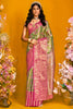 Fantastic Light Green Zari Weaving Silk Traditional Saree With Blouse