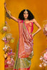 Impressive Olive Green Zari Weaving Silk Banarasi Saree With Blouse