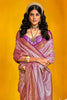 Wonderful Lavender Zari Weaving Silk Festival Wear Saree With Blouse