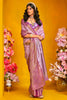 Wonderful Lavender Zari Weaving Silk Festival Wear Saree With Blouse