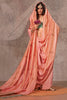 Glamorous Orange Zari Weaving Silk Event Wear Saree With Blouse