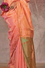 Glamorous Orange Zari Weaving Silk Event Wear Saree With Blouse