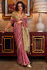 Fascinating Pink Zari Weaving Silk Traditional Saree With Blouse