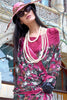 Beautiful Pink Printed Satin Festival Wear Saree With Blouse