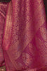 Glamorous Pink Zari Weaving Silk Festival Wear Saree With Blouse