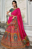 Alluring Multi Color Embroidered Banarasi Silk Wedding Lehenga Choli