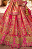 Precious Pink Zari Weaving Banarsi Silk Weadding Lehenga Choli