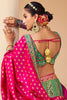 Stunning Green Zari Weaving Banarasi Silk Lehenga Choli With Dupatta