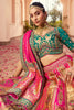 Cute Multi-Color Zari Weaving Banarasi Silk Bridesmaid Lehenga Choli