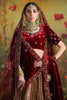 Lovely Maroon Sequins Velvet Bridal Lehenga Choli With Double Dupatta