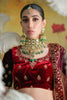 Lovely Maroon Sequins Velvet Bridal Lehenga Choli With Double Dupatta