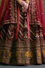 Attractive Maroon Velvet Bridal Wear Lehenga Choli With Double Dupatta