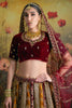 Winning Yellow Sequins Velvet Bridal Lehenga Choli With Double Dupatta