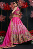 Beautiful Pink Zardosi Work Silk Wedding Lehenga Choli With Dupatta