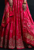 Gorgeous Hot Pink Printd Silk Lehenga Choli With Gaji Silk Dupatta