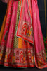 Stunning Multi-Color Zari Weaving Silk Designer Lehenga Choli