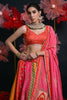 Stunning Multi-Color Zari Weaving Silk Designer Lehenga Choli