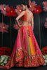 Stunning Multi-Color Zari Weaving Silk Designer Lehenga Choli