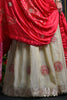 Adorable Cream Silk Traditional Lehenga Choli With Gaji Silk Dupatta