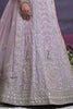 Ravishing Lavender Sequins Georgette Bridesmaid Lehenga Choli