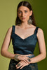 Awesome Teal Blue Sequins Georgette Party Wear Saree With Blouse