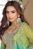 Amazing Sky-Blue Georgette Festival Wear Crop Top Palazzo With Jacket