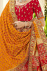 Awesome Red Zari Weaving Silk Bridal Lehenga Choli With Dupatta