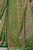 Stunning Green Digital Printed Silk Festival Wear Saree With Blouse