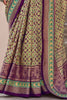 Alluring Purple Digital Printed Silk Event Wear Saree With Blouse