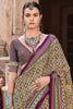 Alluring Purple Digital Printed Silk Event Wear Saree With Blouse